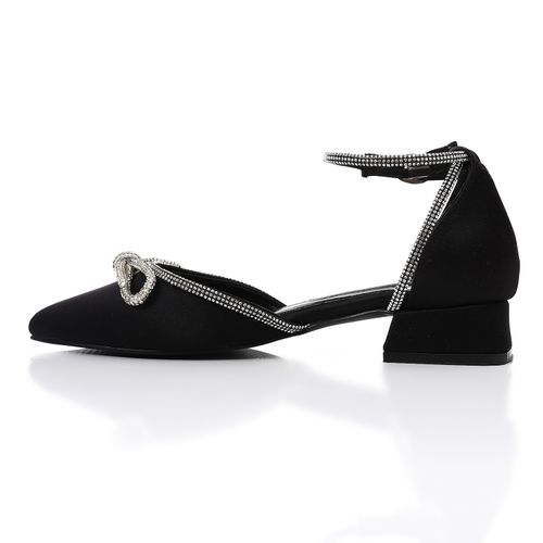 Fashionable Strass Strap Heeled Shoes