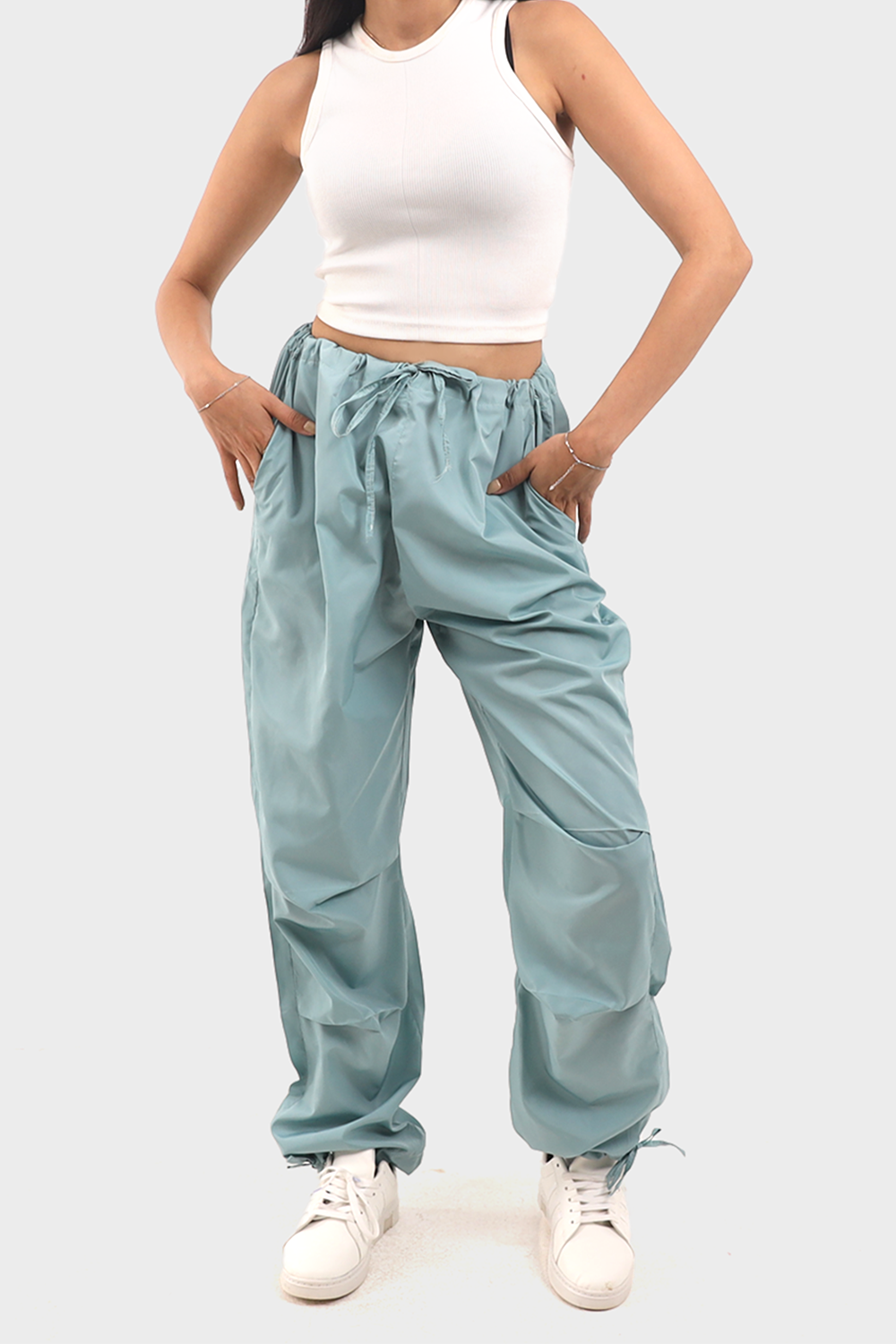 Mint Waterproof Parachute Pants