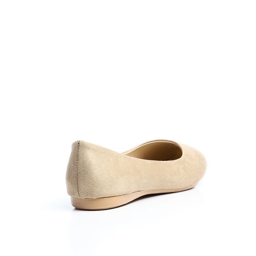 Plain Suede Ballerina