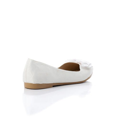 Classic Upper Bow Velvet Ballerina