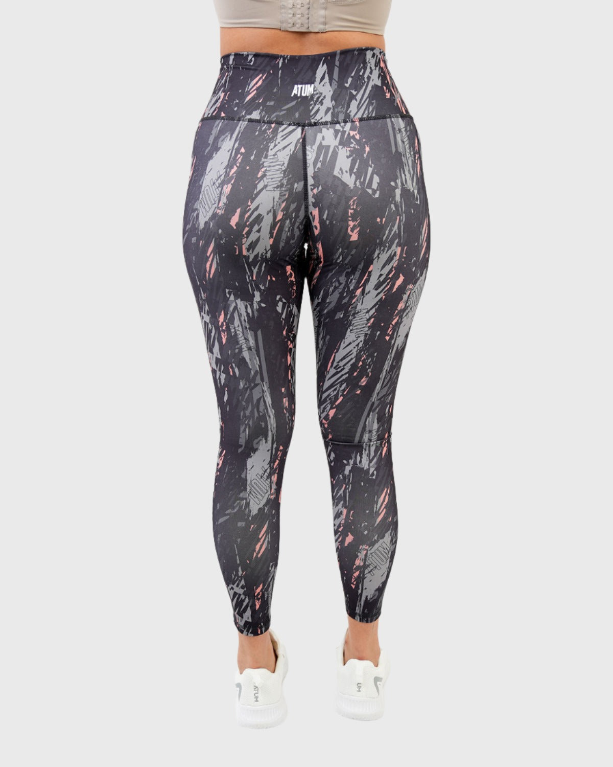 ATUM| Marble Printed Women's Leggings - Gray