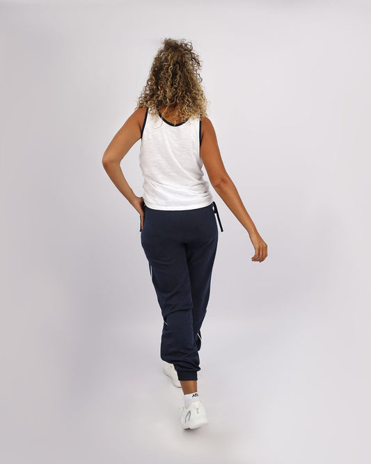 Navy Elastic Cuff Active Sweatpants