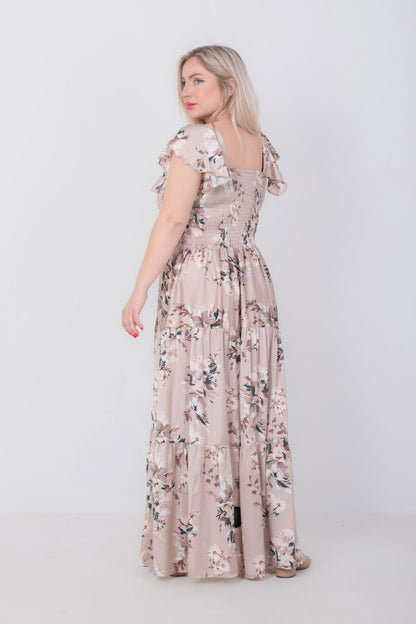 Satin Floral Dress