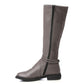 Mr.Joe Leather Knee High Boot