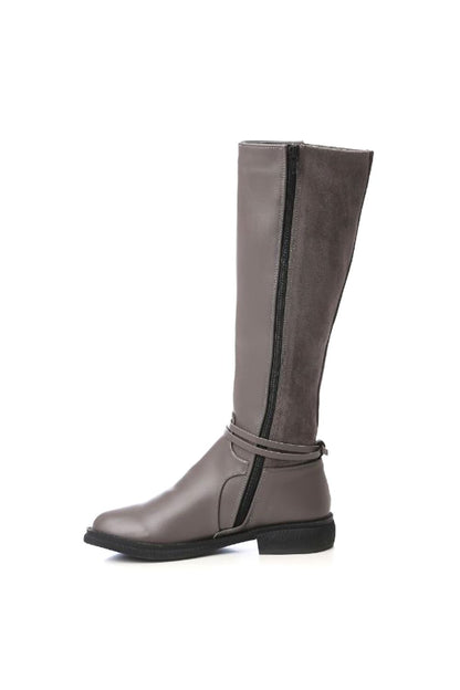 Leather Knee High Boot