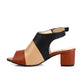 XO Style Tri-Tone Heeled Sandal