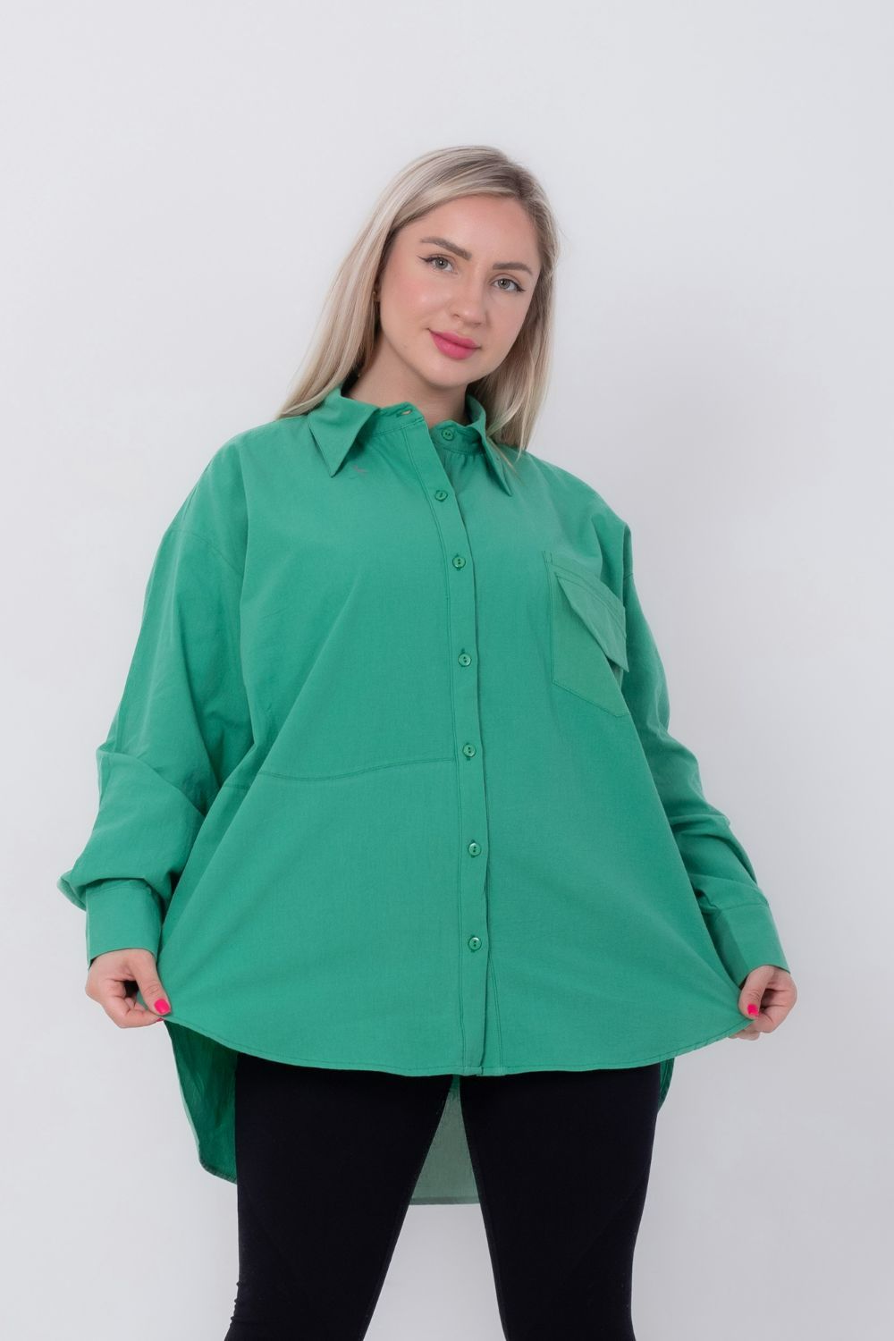 Miss Venus Basic Shirt with Side Flap Pocket