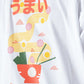 Okoye White Noodles Printed Oversized T-Shirt