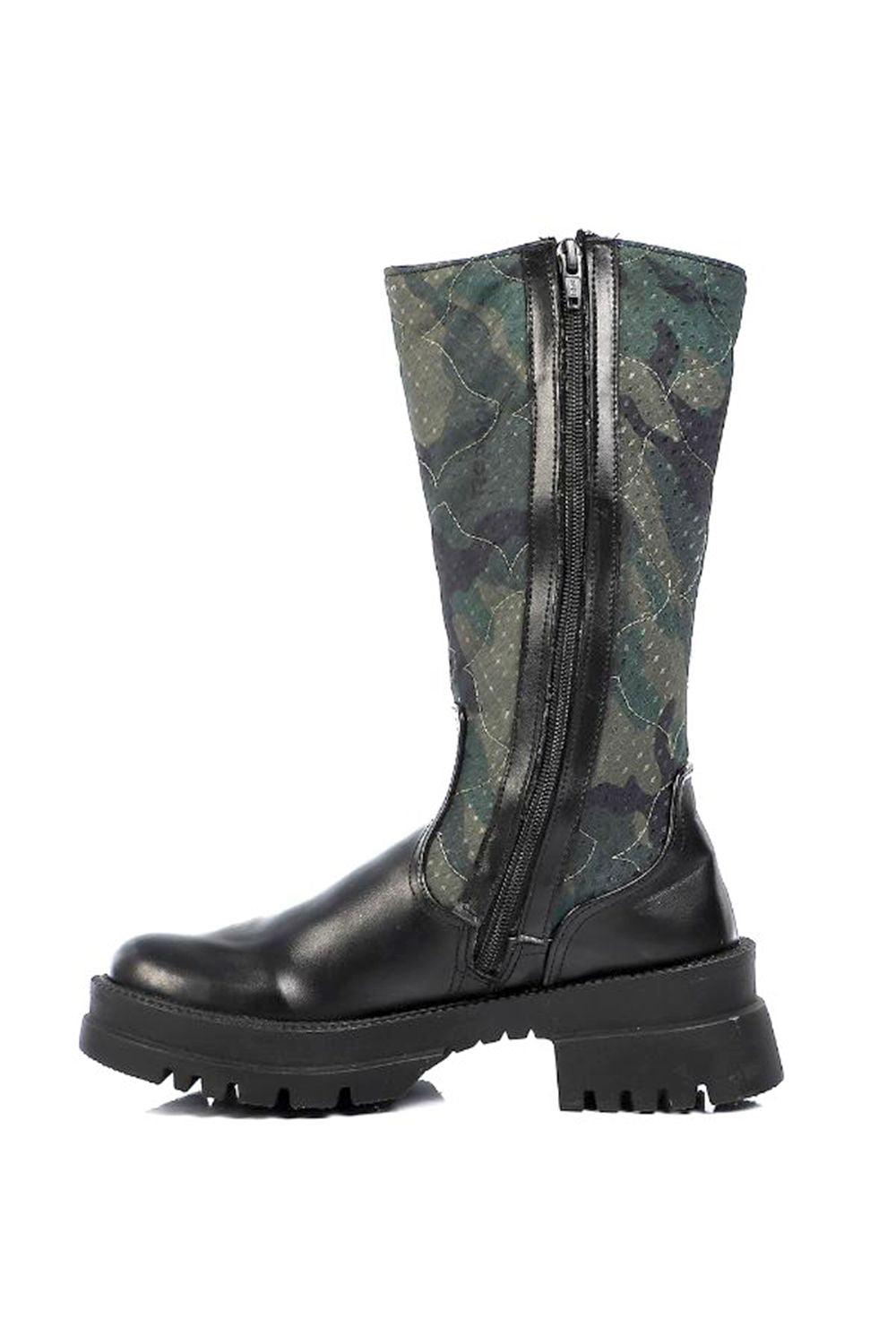 Mr.Joe Camouflage Mid Calf Boot