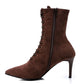 Mr.Joe Elegant Pointed Toecap Heeled Boots