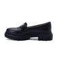 XO Style Chunky Heel Loafer Shoes