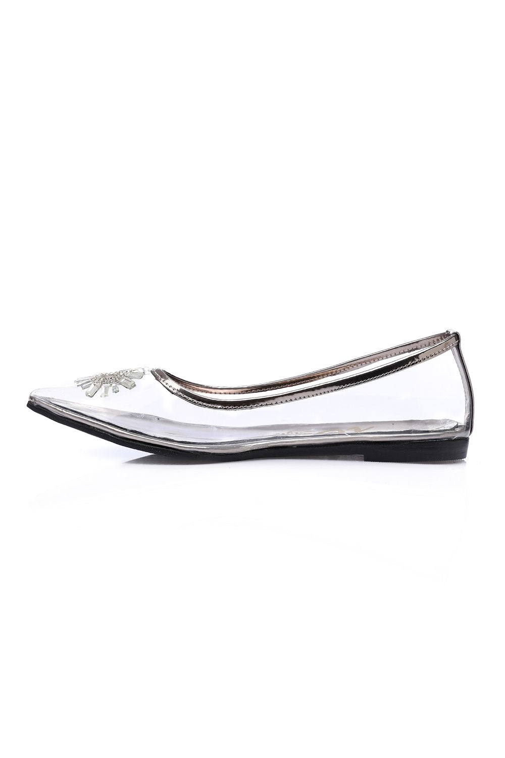 XO Style Classy Strass Detailing Flat Shoes