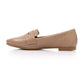 XO Style Embossed Leather Flat Shoes