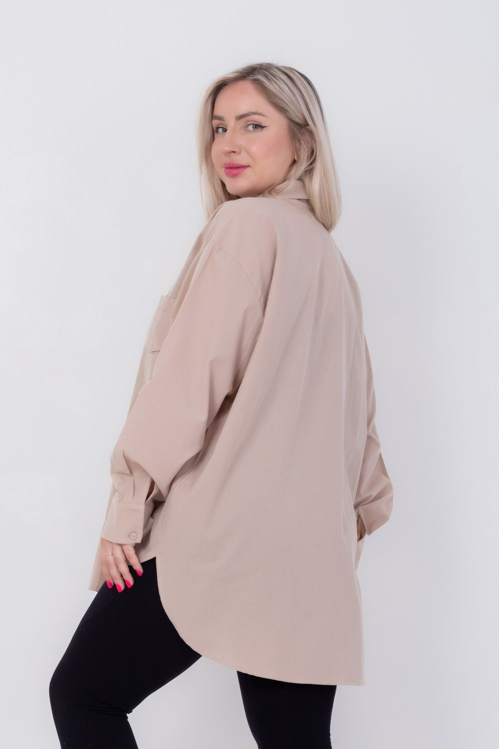 Miss Venus Basic Shirt with Side Flap Pocket