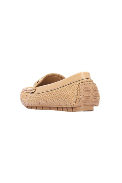 Metal Ornament Flat Shoes