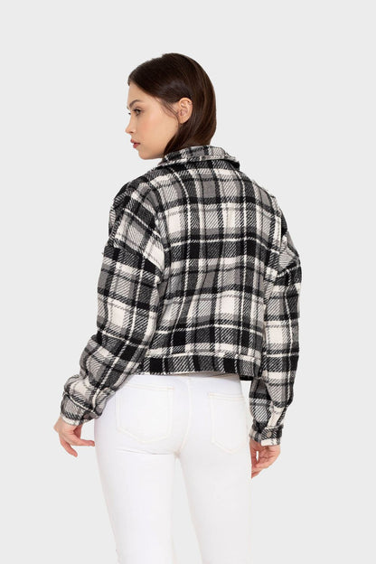 Short Checkered Jacket