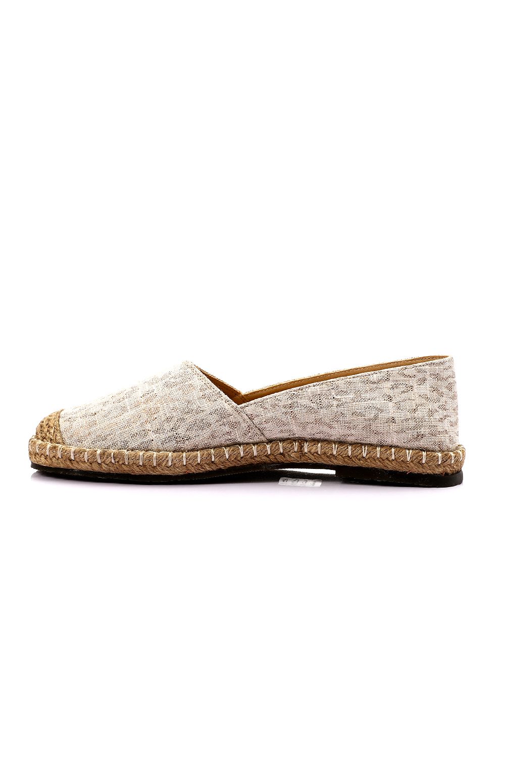 Printed Espadrille Decorated with Straw