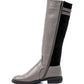 Mr.Joe Bi-Tone Side Zipper knee High Boot