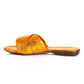 Mr.Joe Plain Casual Metallic Slippers