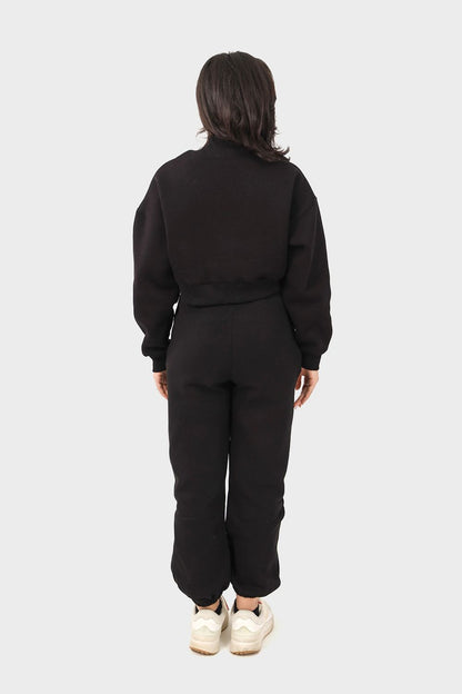 Crop Sweatshirt & Sweatpants Active Set
