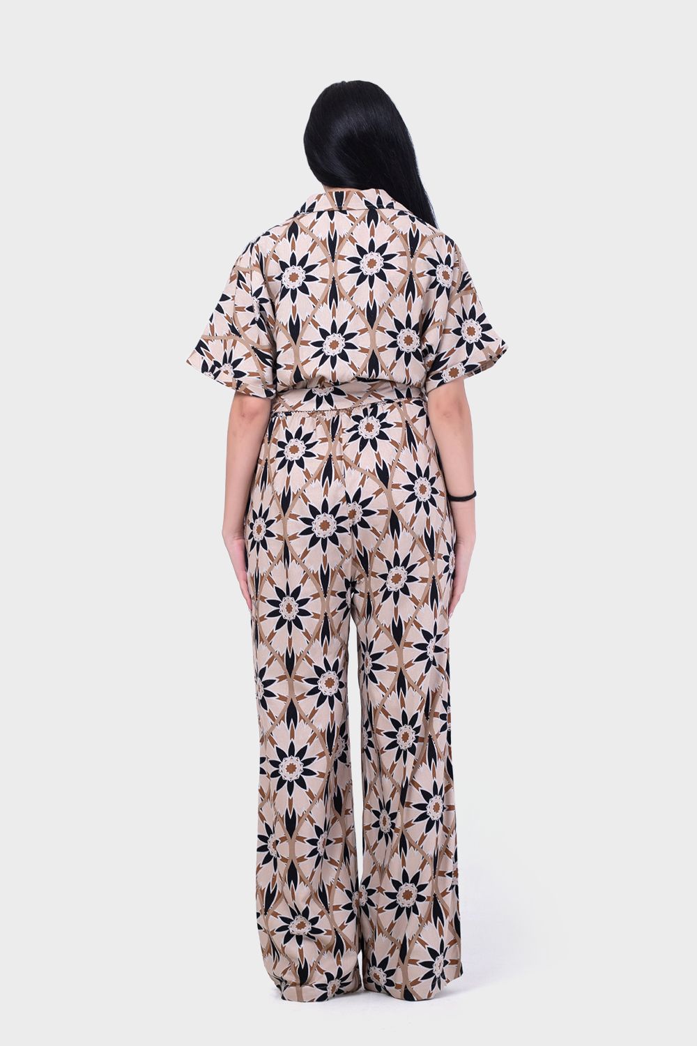 Miss Venus Summery Floral Jumpsuit with Side Pockets