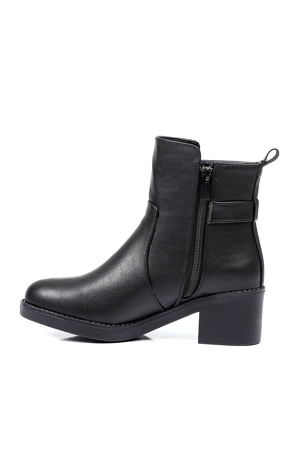 Xo Style Side Buckle Ankle Boot