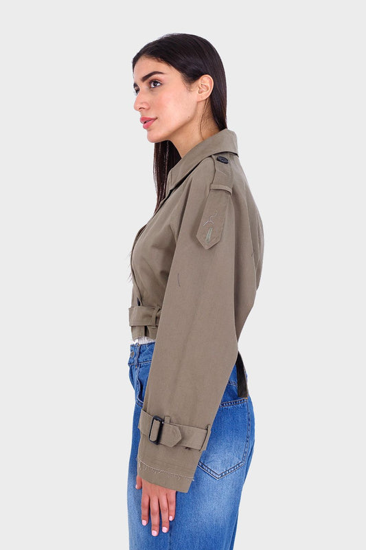 Miss Venus Cropped Trench Jacket