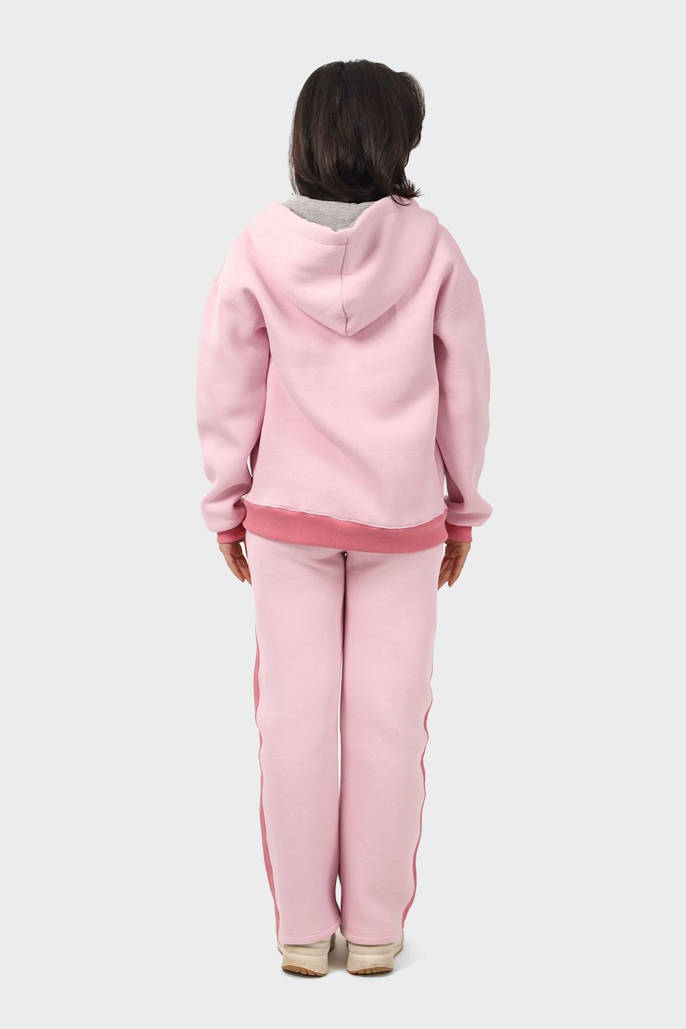 Shechick Bi-Tone Hoodie & Sweatpants Tracksuit Set