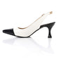 XO Style Slingback Kitten High Heels Shoes