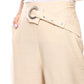 Mr.Joe Wide Leg Pants with Buckle Belt