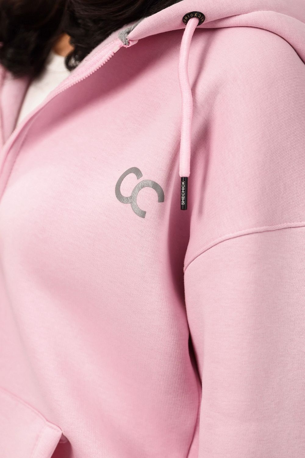 Shechick Bi-Tone Zip-up Hoodie