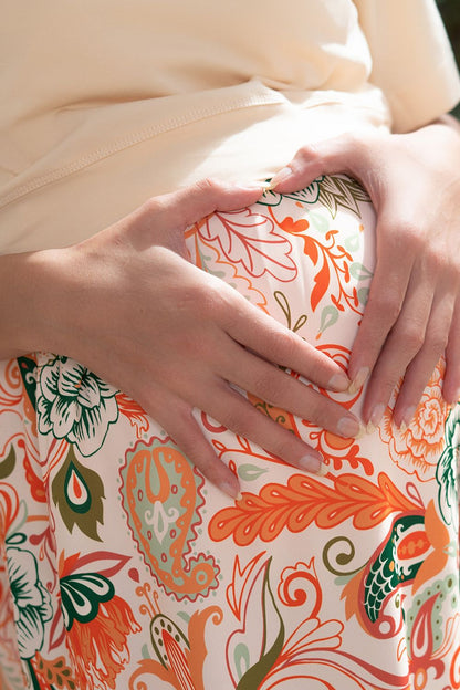 Short Sleeves Maternity and Nursing Dress