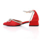 XO Style Fashionable Strassed Strap Heeled Shoes