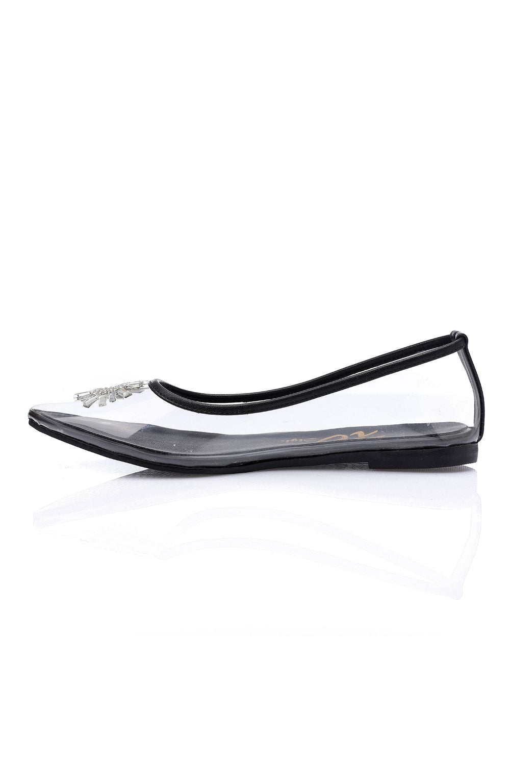 XO Style Classy Strass Detailing Flat Shoes