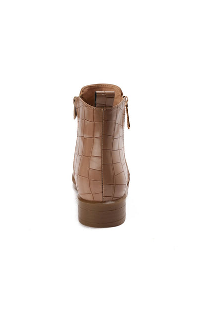 Side Zip Ankle Boots