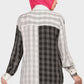 Smoky Color Block Checkered Shirt