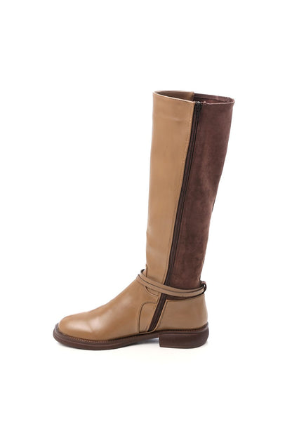 Leather Knee High Boot