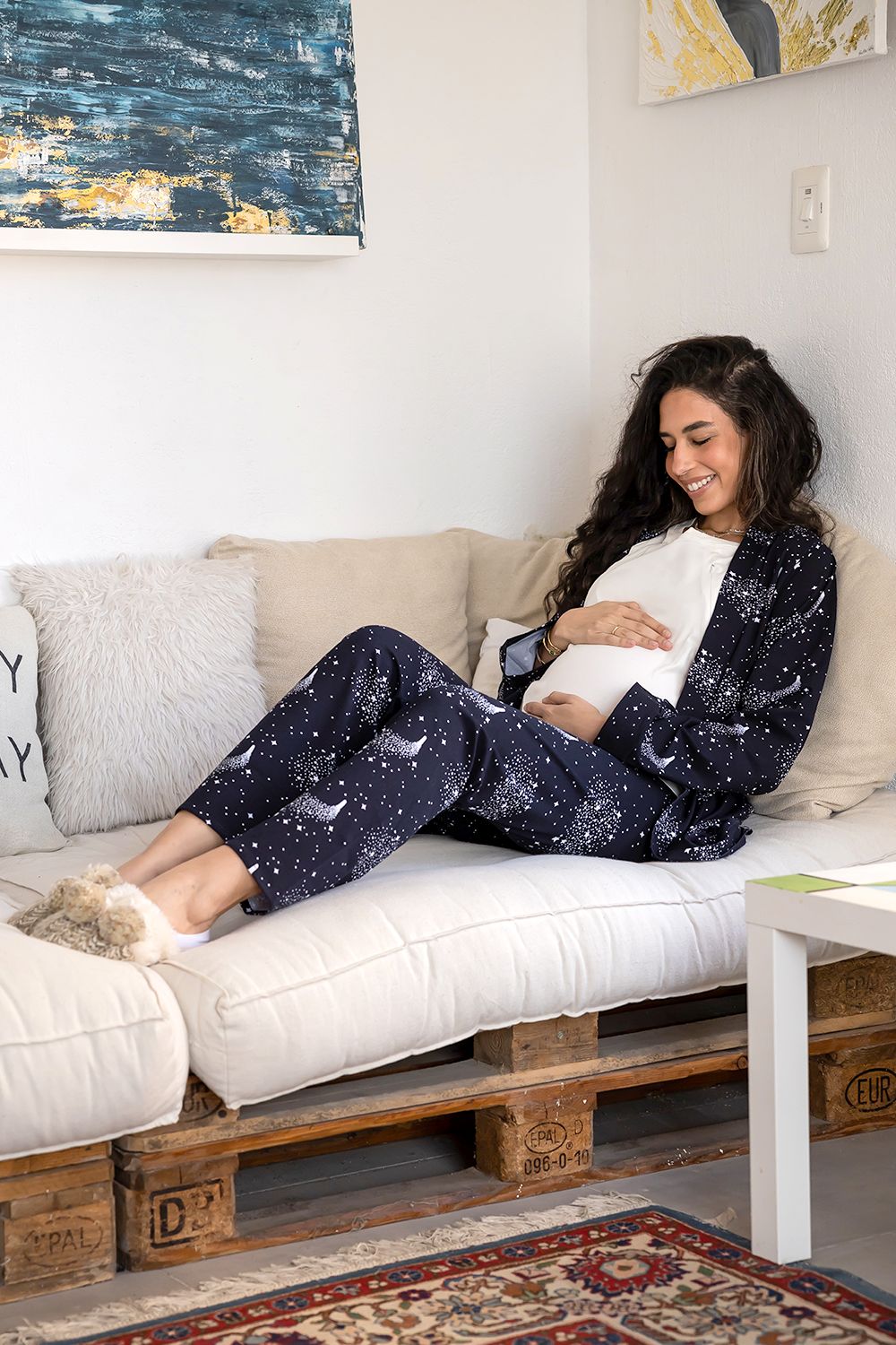 Hesper Starlight Maternity and Nursing Pajama Set