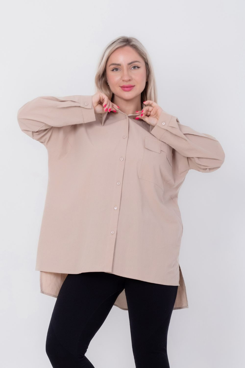 Miss Venus High Low Basic Shirt