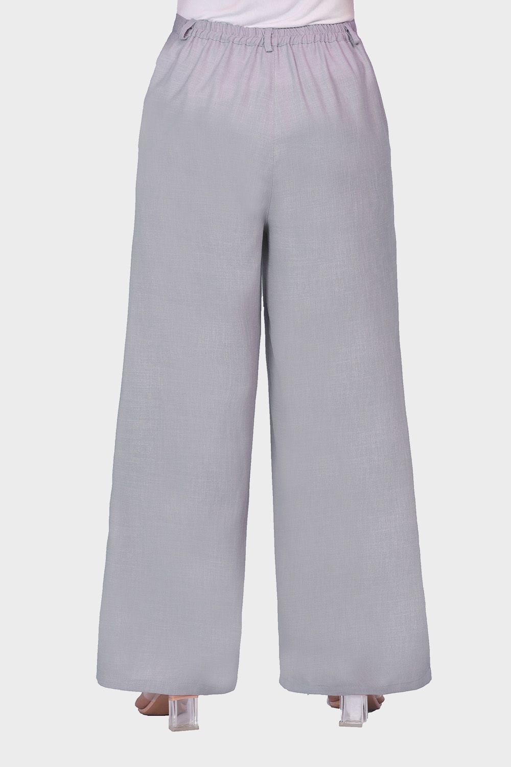 Smoky Wide Pants with Elastic Back Band