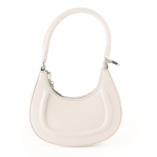 White Mini Shoulder Bag with Chain