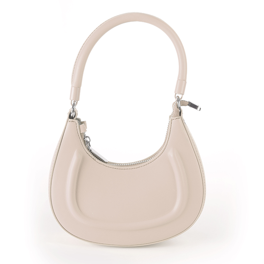 Beige Mini Shoulder Bag with Chain