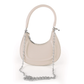 Beige Mini Shoulder Bag with Chain