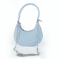 Light Blue Mini Shoulder Bag with Chain