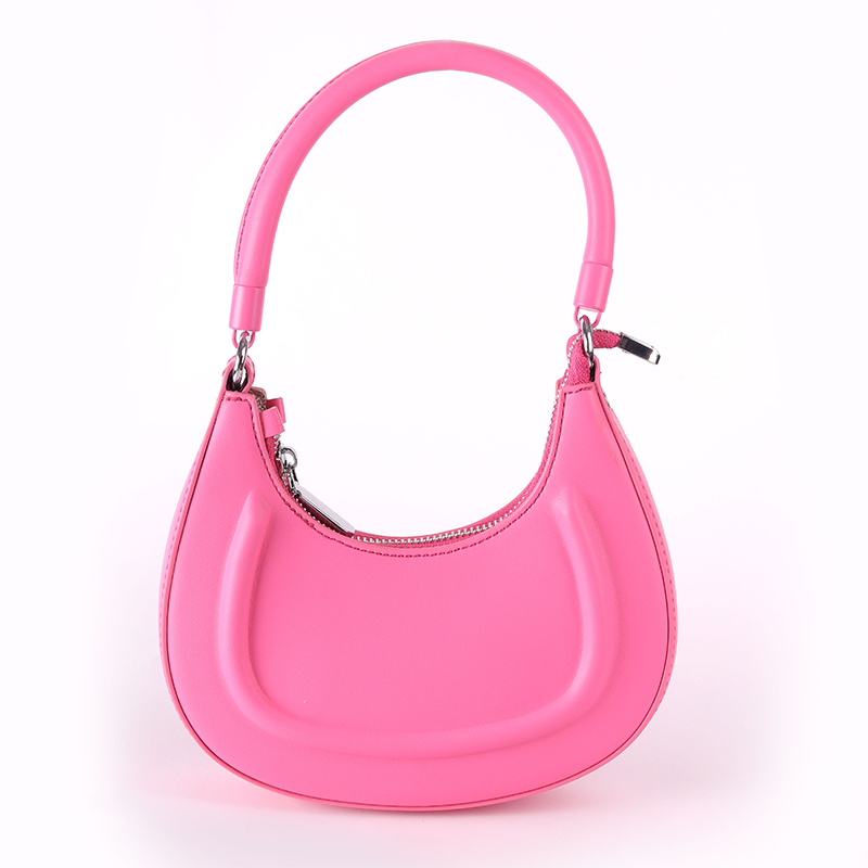 Hot Pink Mini Shoulder Bag with Chain