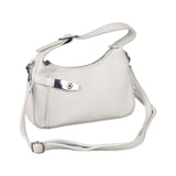 White Handbag Small Purse with Extra Handle