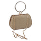 Elegant Clutch with Metal Ring Handle