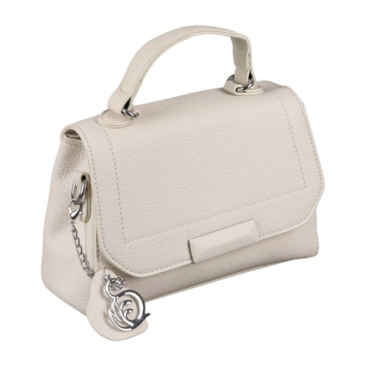 Beige Basic Handbag with Adjustable Strape