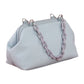 Light Blue Handbag with Adjustable Leather Strap