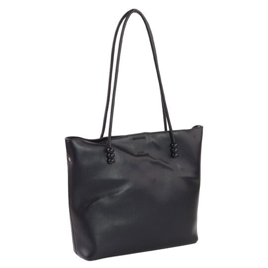 Black Plain Shoulder Bag